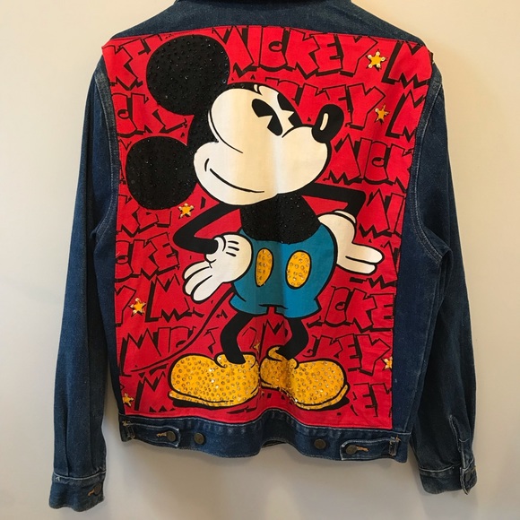 Disney Jackets & Blazers - Vtg Disney 1990’s Mickey Mouse denim jacket, S- M